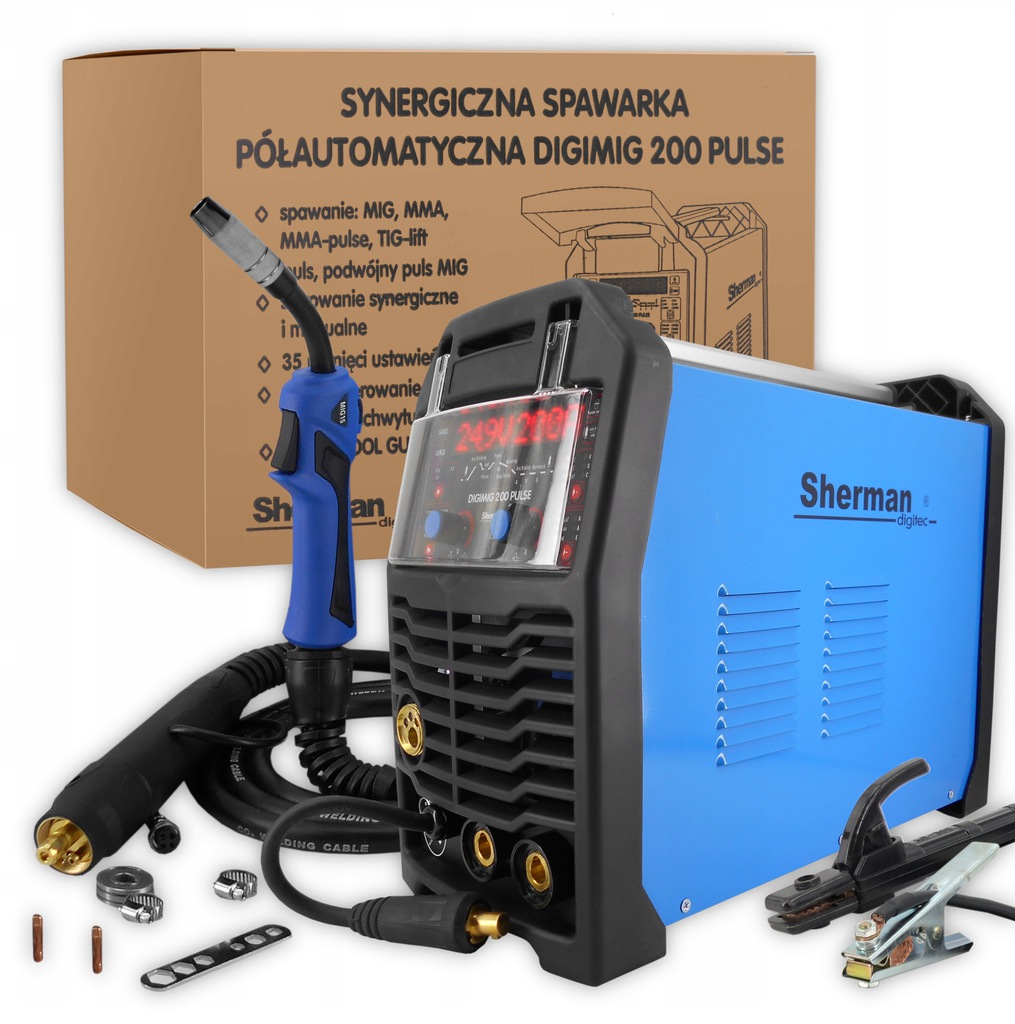 Sherman Spawarka synergiczna Digimig 200 Pulse Mig Migomat