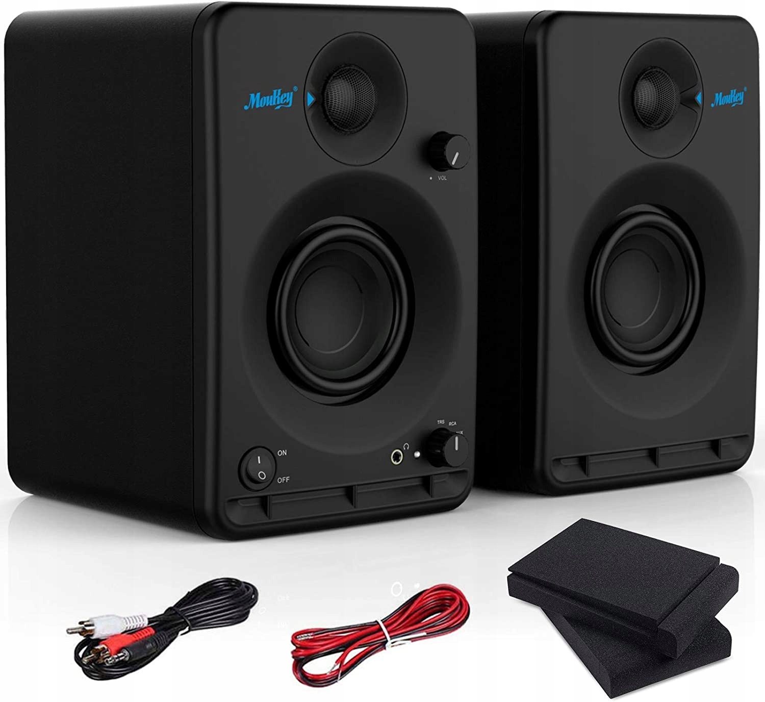 GŁOŚNIKI STEREO BLUETOOTH MOUKEY ACTIVE STUDIO 2.0 KOLUMNY GŁOŚNIKOWE MOCNE