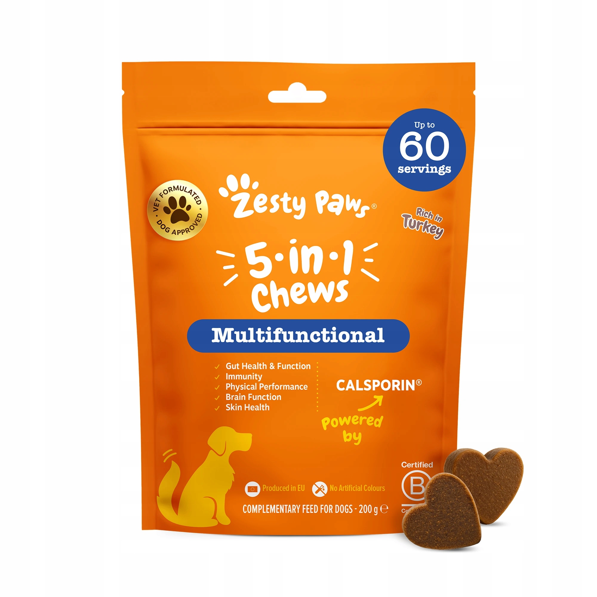 Zesty Paws 5-in-1 Chews (60 ks) funkční doplněk stravy pro psy 5v1
