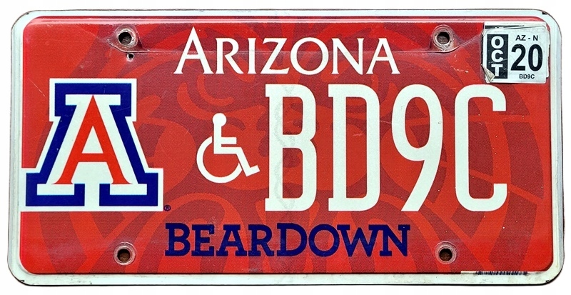 Arizona - tablica z USA dla kolekcjonera