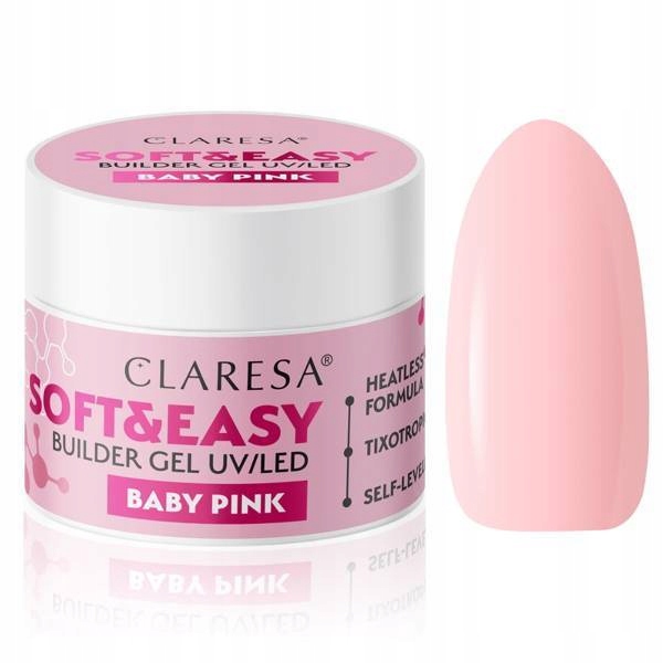 CLARESA STAVEBNIČKA SOFT&EASY Baby Pink 12G