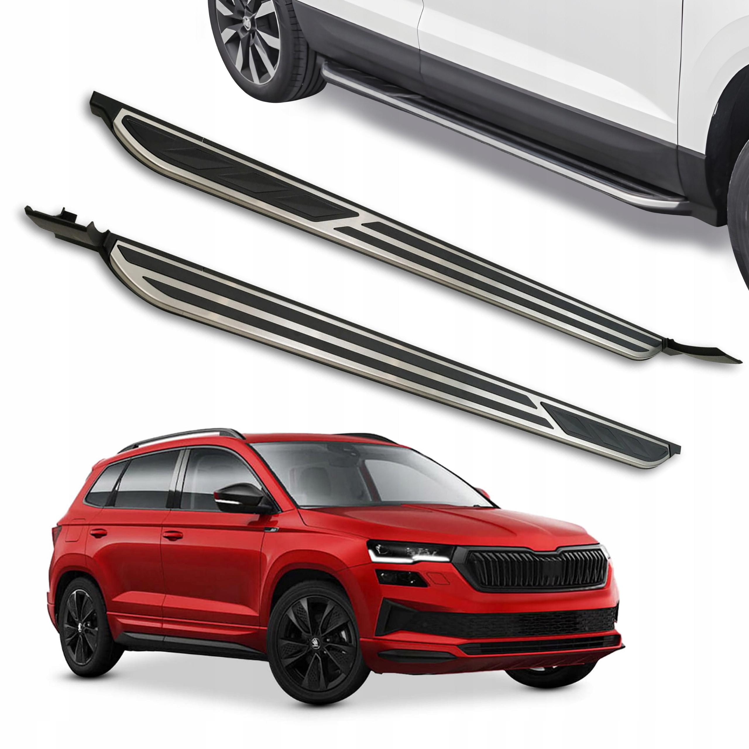 SKODA KAROQ 2017+ STOPNIE BOCZNE PROGI SAMOCHODOWE