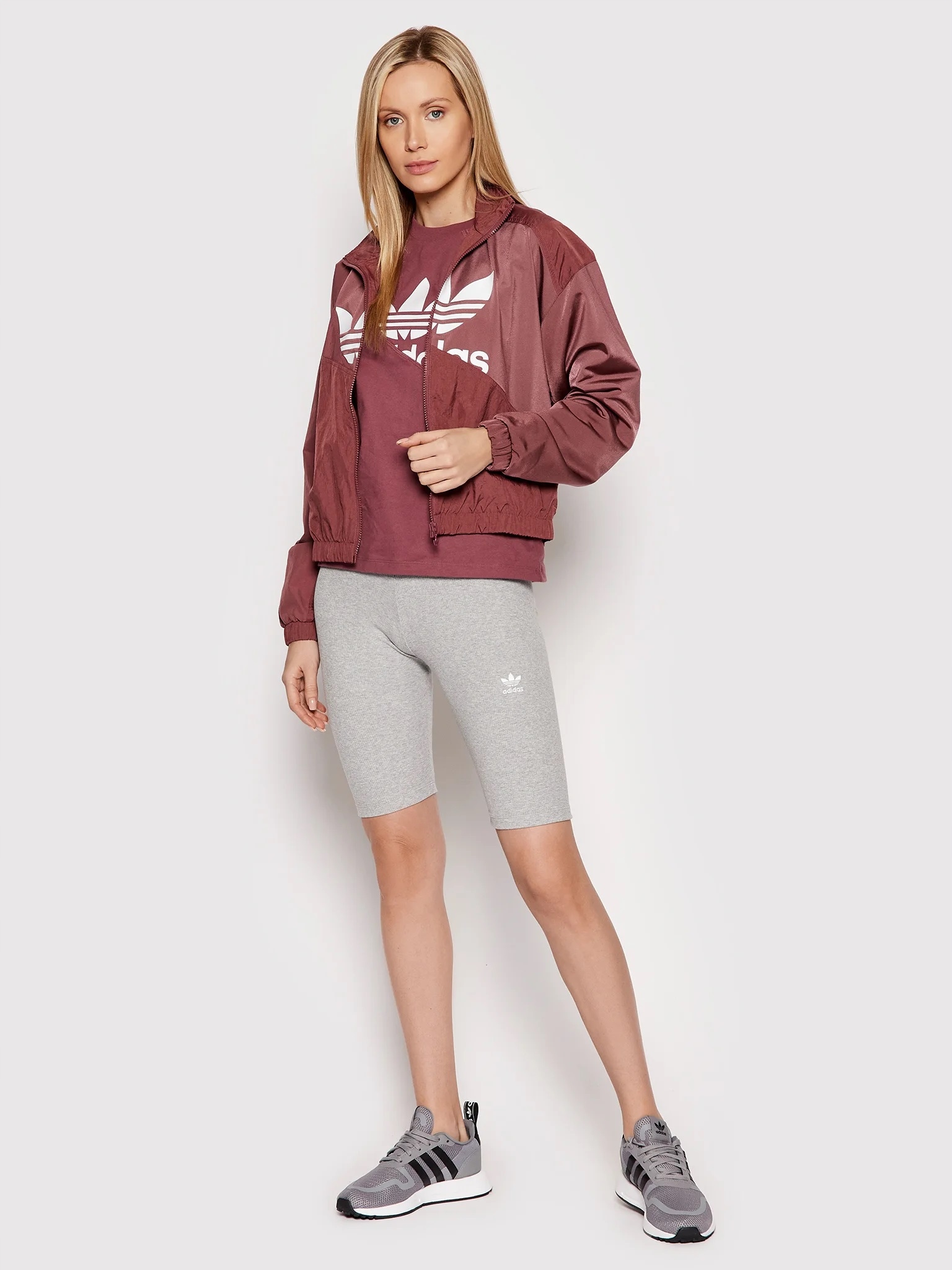 ADIDAS KRÓTKIE LEGGINSY spodenki sportowe KOLARKI W PRĄŻEK HF7485 XS Wzór dominujący bez wzoru