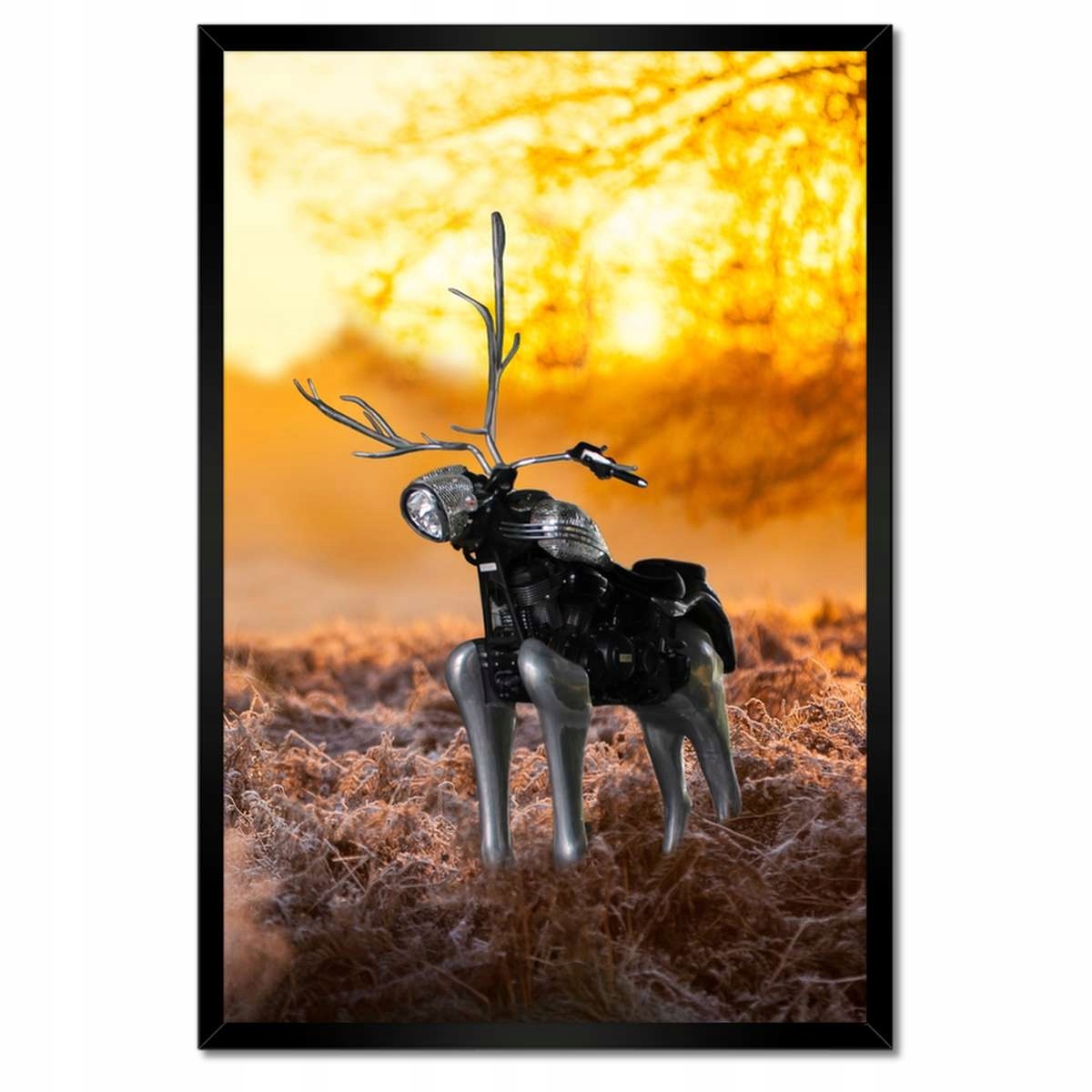 Plakáty v rámu 40x60 Chopper na rykovisku Les