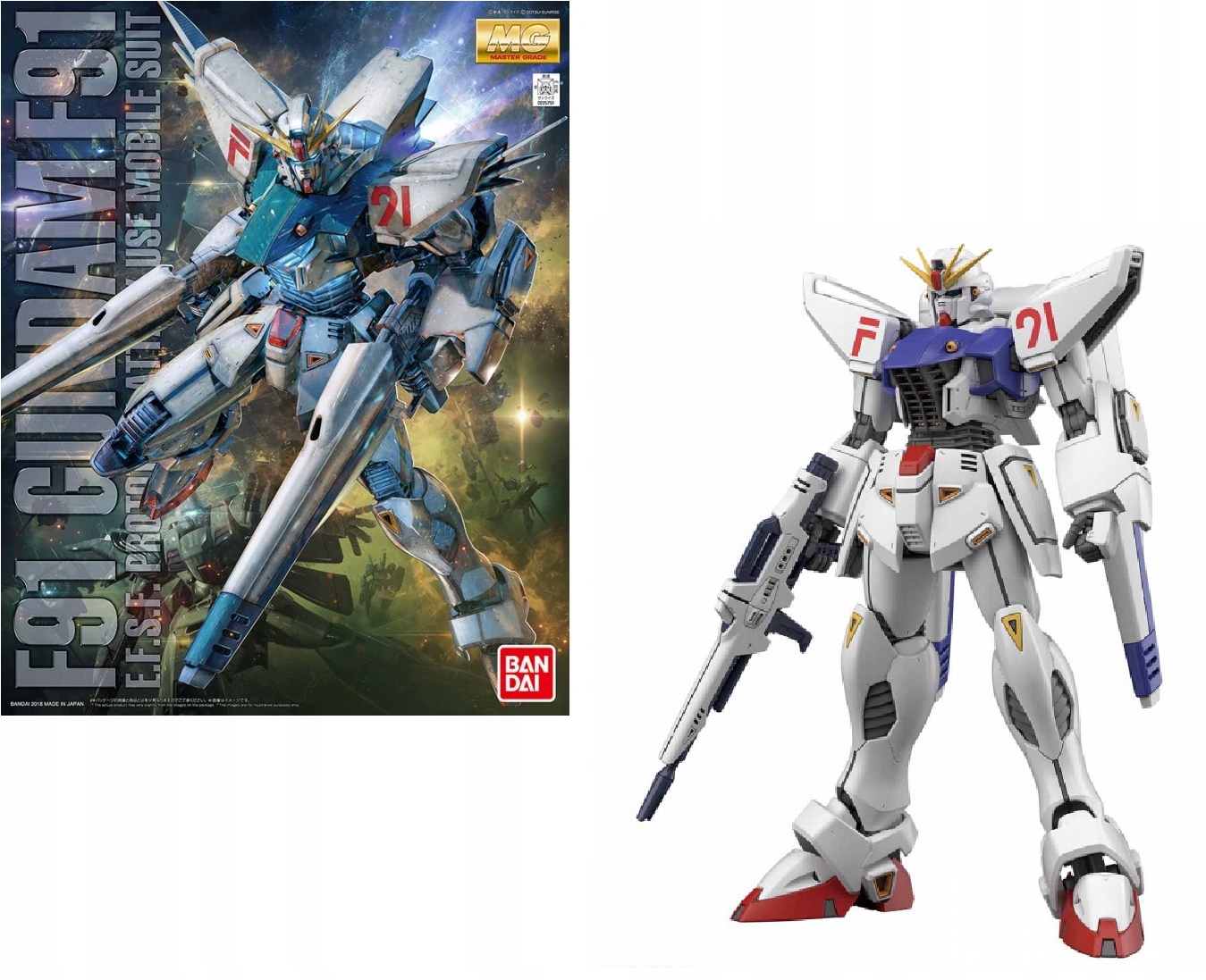 Gundam Mg 1/100 Gundam F91 Ver 2.0 Modelářský set