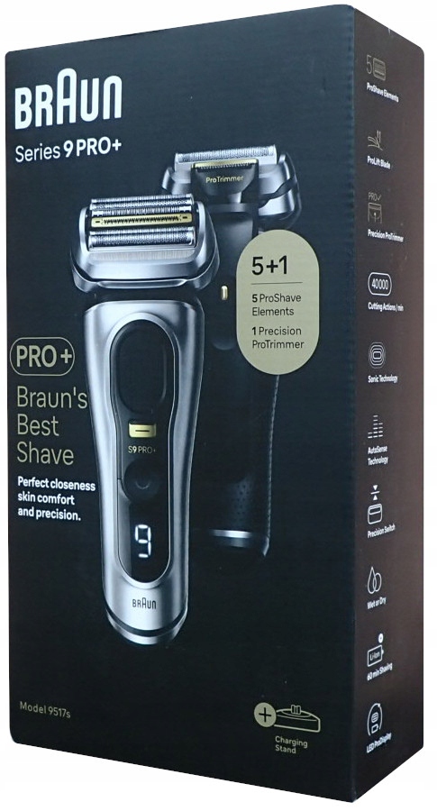 Holicí Strojek pro muže na obličej Strojek Braun 9517s Series 9 Zastřihovač Shaver Premium
