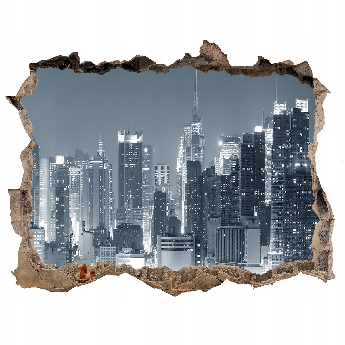 

Fototapeta dziura na ścianę 3d Manhattan Nowy Jork
