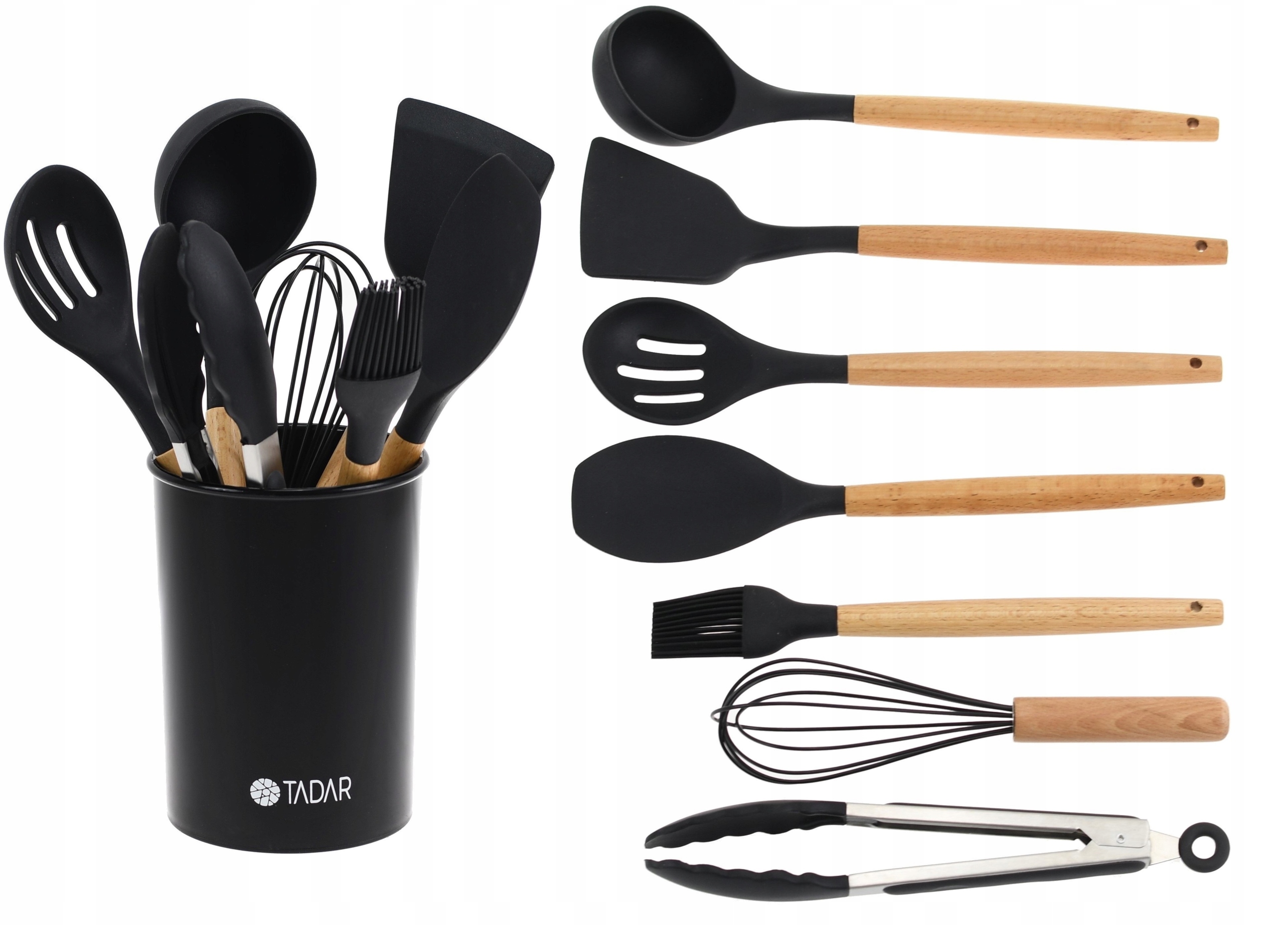 

Przybory Kuchenne Łyżka Łopatka Nabierka Szczypce