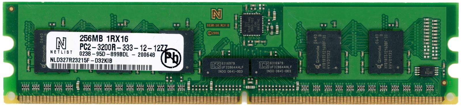 Netlist NLD327R23215F-D32KIB 2GB DDR2 400MHz Ecc