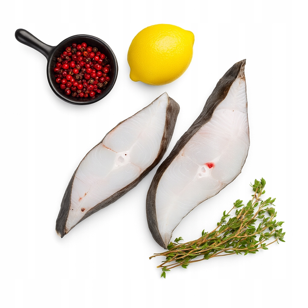 Halibut soczyste steki dzwonko białe delikatne mięso 2 kg Suchy lód