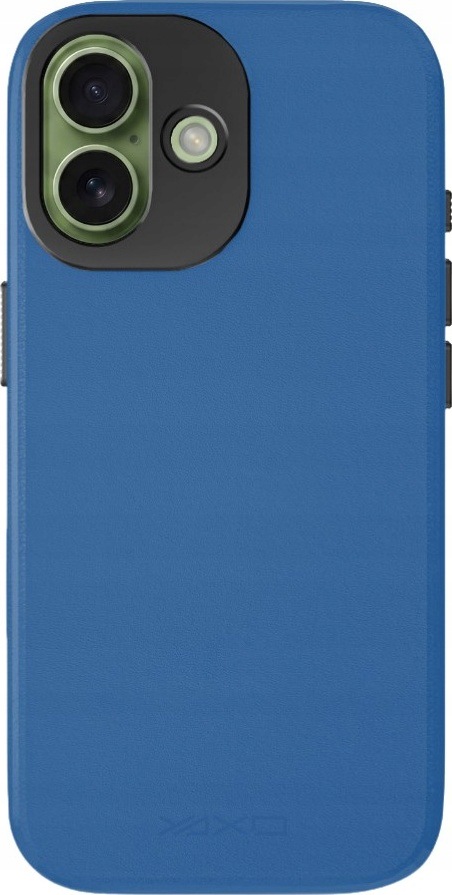Yaxo Leather Gear Slim Case MagSafe do iPhone 17 Niebieski
