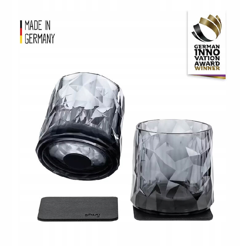 SILWY SZKLANKI MAGNETYCZNE Z MELAMINY TUMBLER GREY