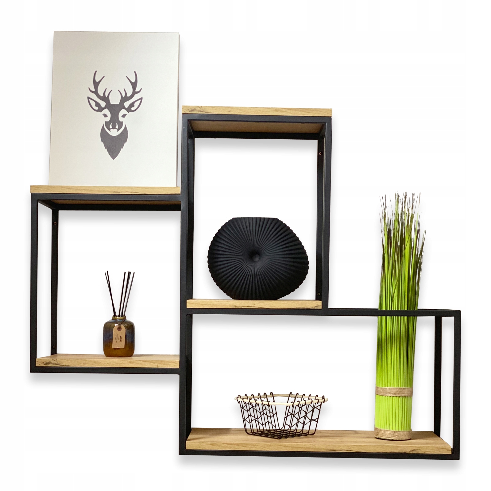 

Półka ścienna wisząca metal Loft styl industrialny