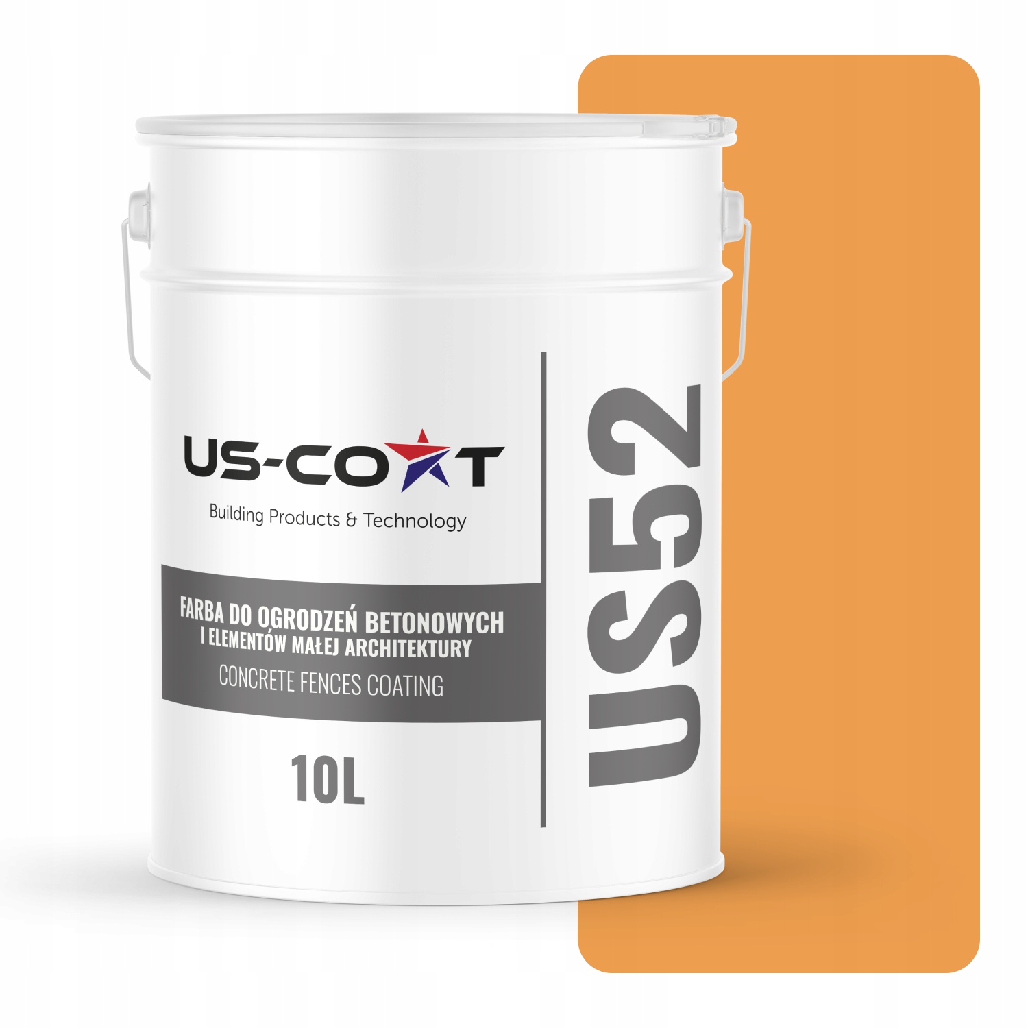 Farba Na Betón Na Maľovanie Plotov Betónová Oranžová F766 10L