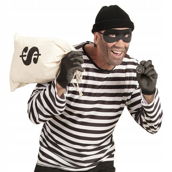 MASKA WŁAMYWACZ ZŁODZIEJ ZORRO CZARNA Marka Widmann