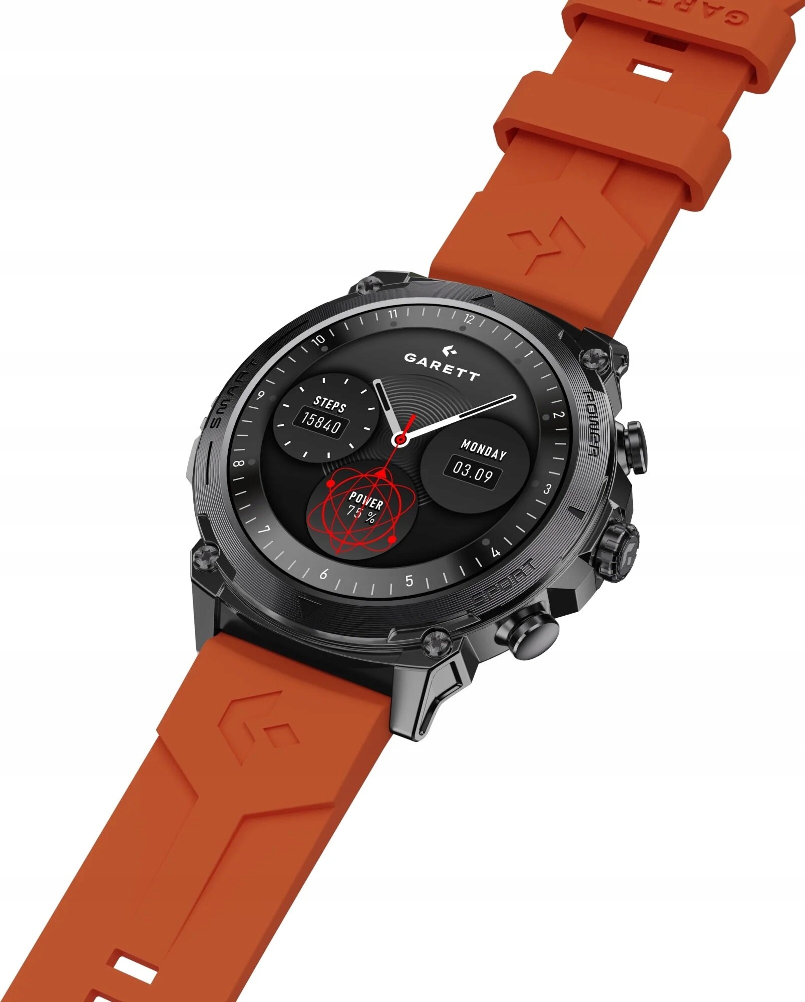 Smartwatch Atom Black Steel Garett