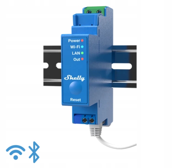 

Shelly Pro 1 przekaźnik Wifi Lan na szynę Din