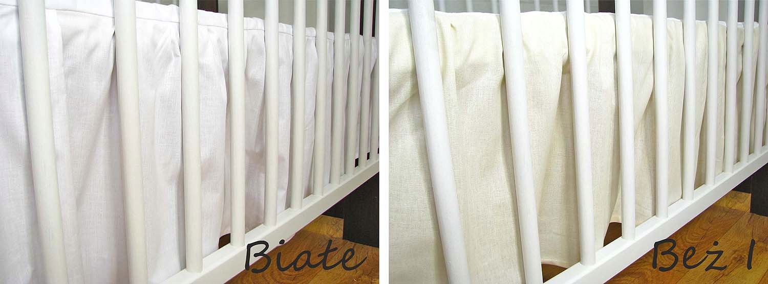 Prześcieradło z falbanka, falbanka maskująca120x60 Długość (cm) 120 cm