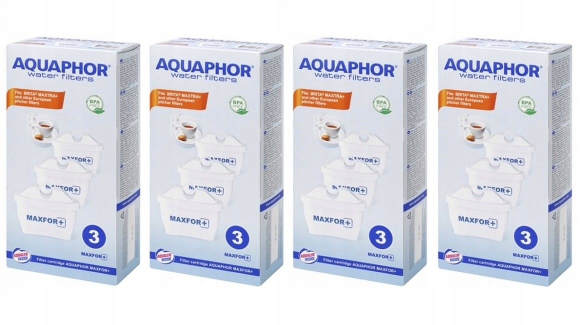 Zestaw 12 Wkładów Filtrujących Aquaphor Maxfor Plus