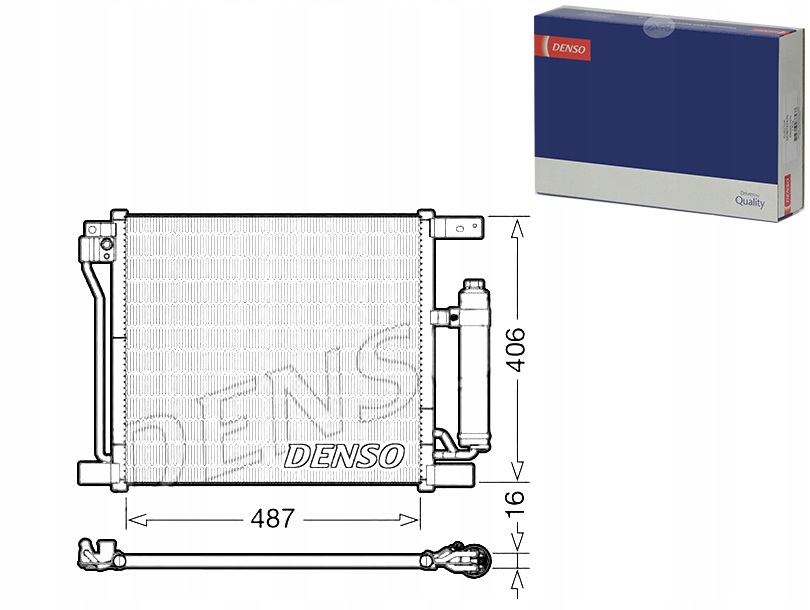 Denso Радиатор кондиционера (с ) nissan