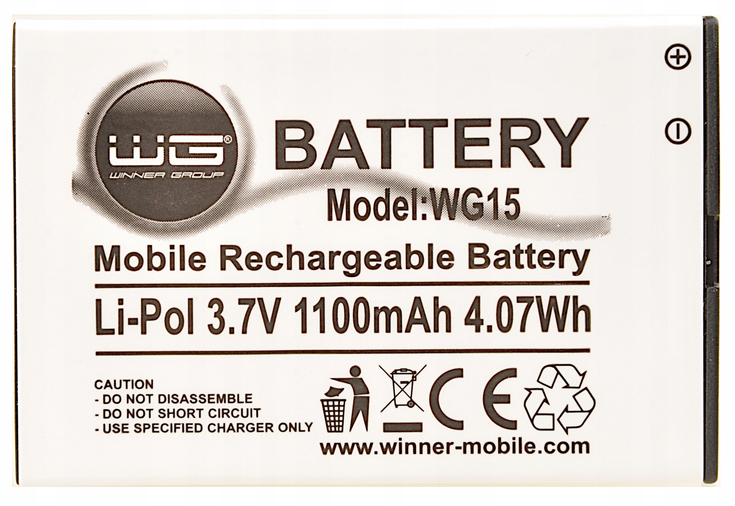 Oryginalna bateria akumulator Winner do WG15