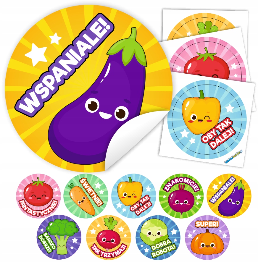 

Naklejki Motywacyjne Warzywa pocięte