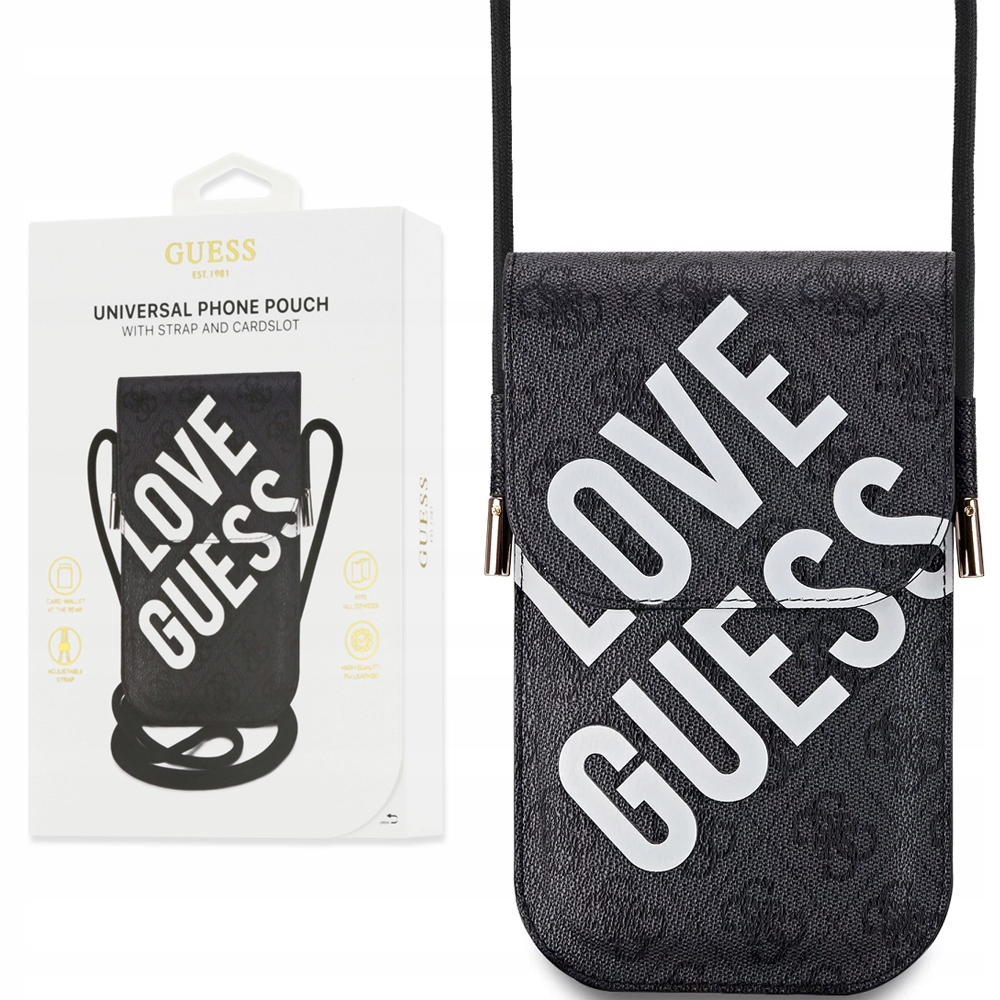 Love Guess originální malá kabelka přes rameno pouzdro crossbody na telefon