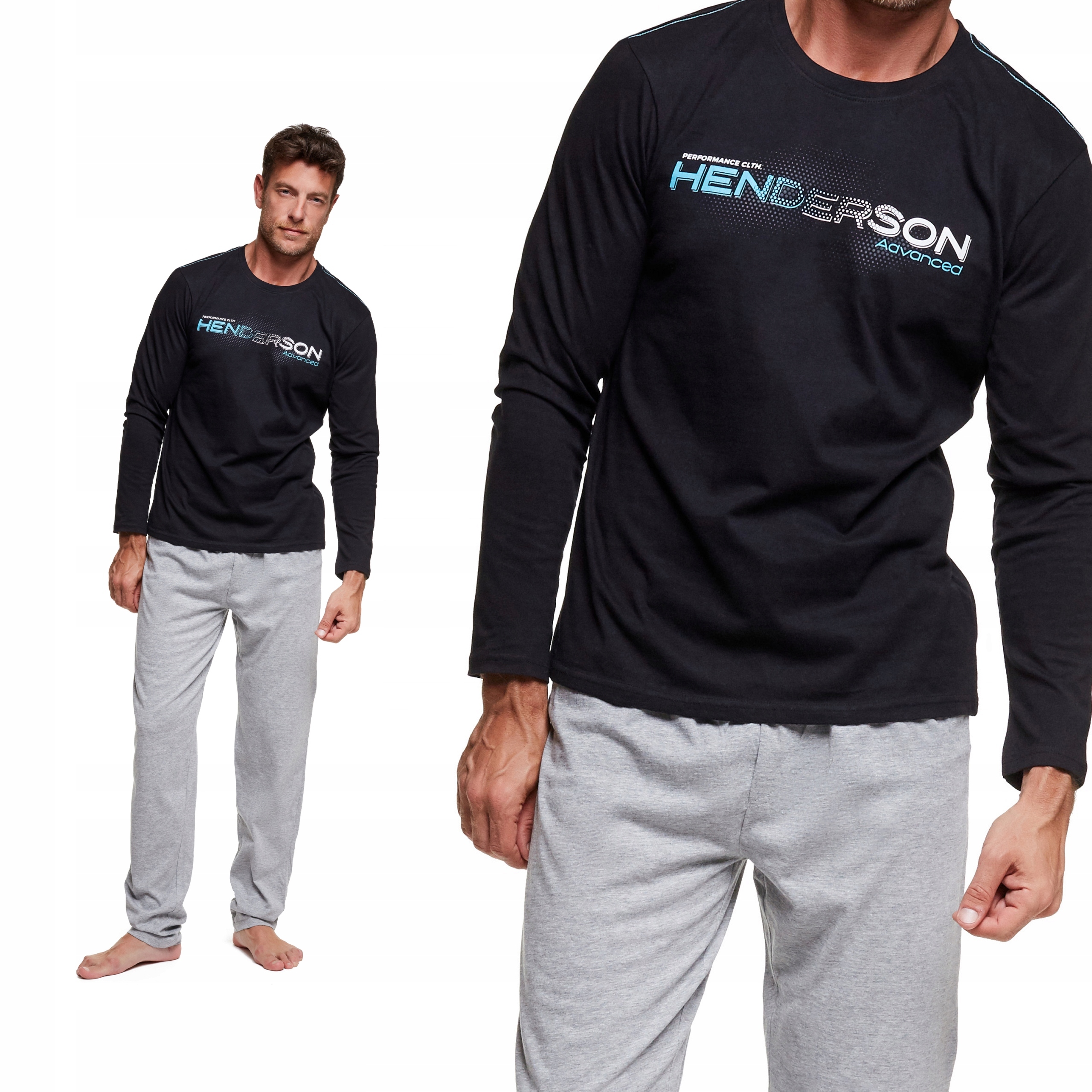 Pánské Pyžamo s dlouhým rukávem Henderson 37300-99X XXL