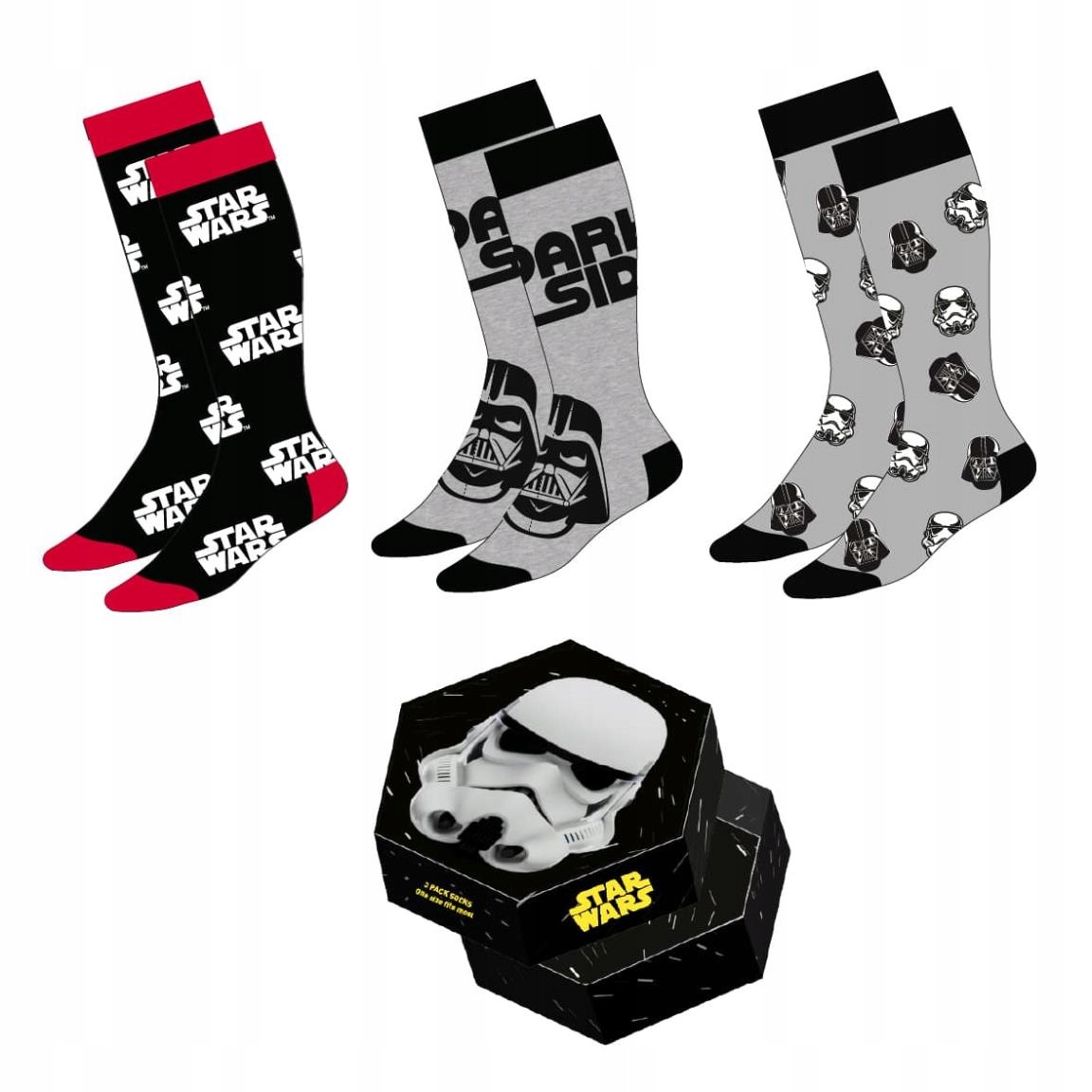 Star Wars Skarpetki 3-pak Stormtrooper 38-45
