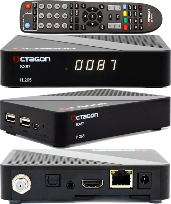 OCTAGON SX87 HEVC HD S2+IP LINUX IPTV YOUTUBE KRAKÓW