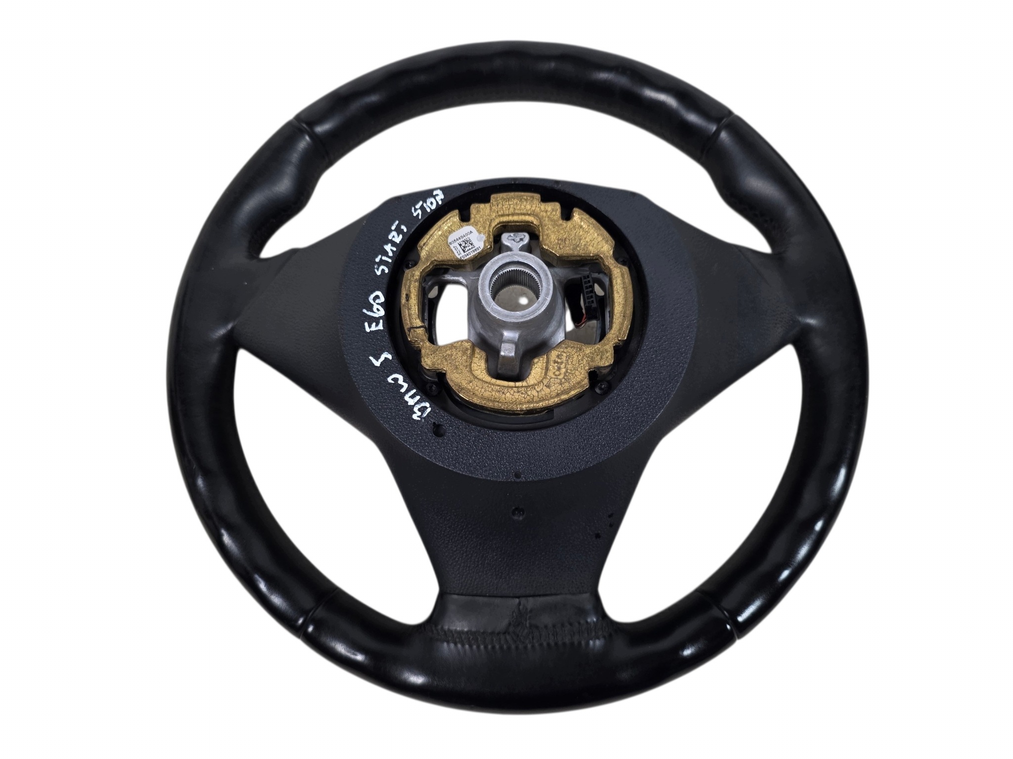 BMW 5 E60 E61 MPAKIET m-packet steering wheel, leather ORG. START STOP