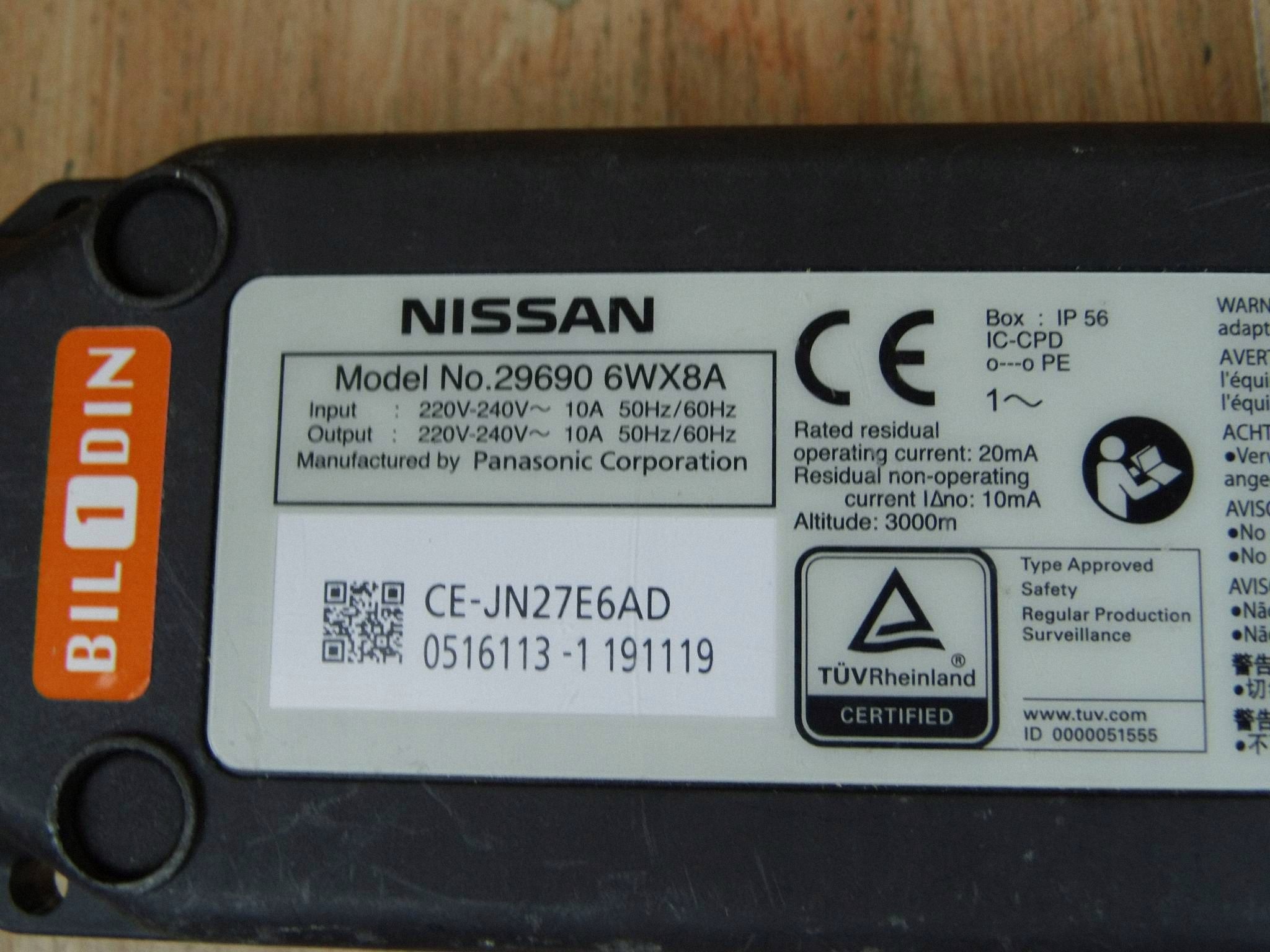 Nissan e-NV200 ladowarka Automobile elettrico 296906WX8A