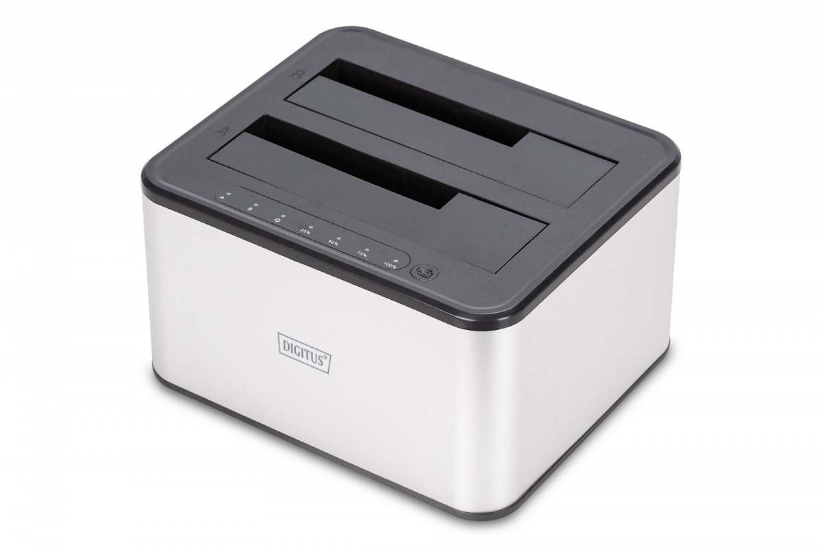 Boîtier Externe DIGITUS Pour SSD/HDD SATA – USB 2.0, Jusqu’à 2 To, Facile à Installer, Pour Sauvegarde Ou Stockage !