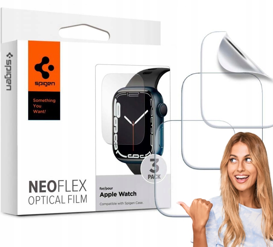 

3x Folia Neo Flex do Apple Watch 7 (45MM) |mocne