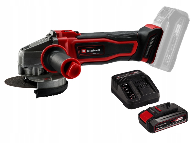 Einhell Úhlová Bruska Te-ag 18/125-2 Li 4431168 Set Akumulátor 2,5AH