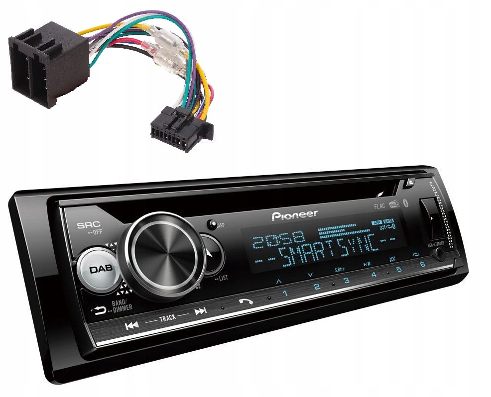 Pioneer DEH-S720DAB Bluetooth autorádio CD Dab Color Iso Adapter