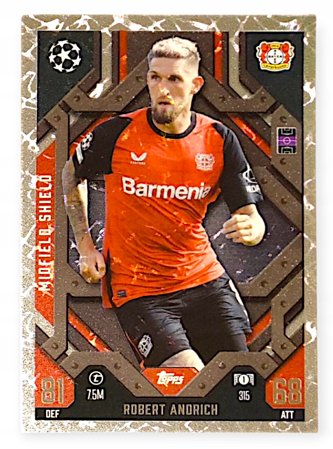 Topps Match Attax Extra 2024-2025 Midfield Shield 315 Robert Andrich