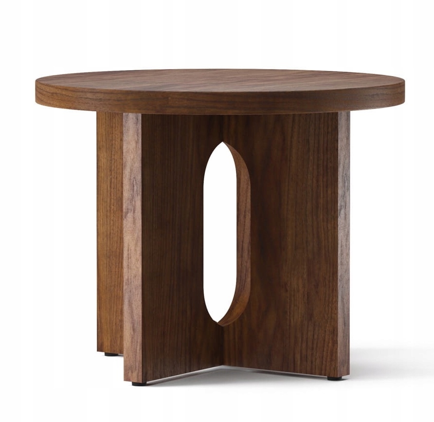 Audo Androgyne Okrúhly Konferenčný Stolík 50 cm Orech