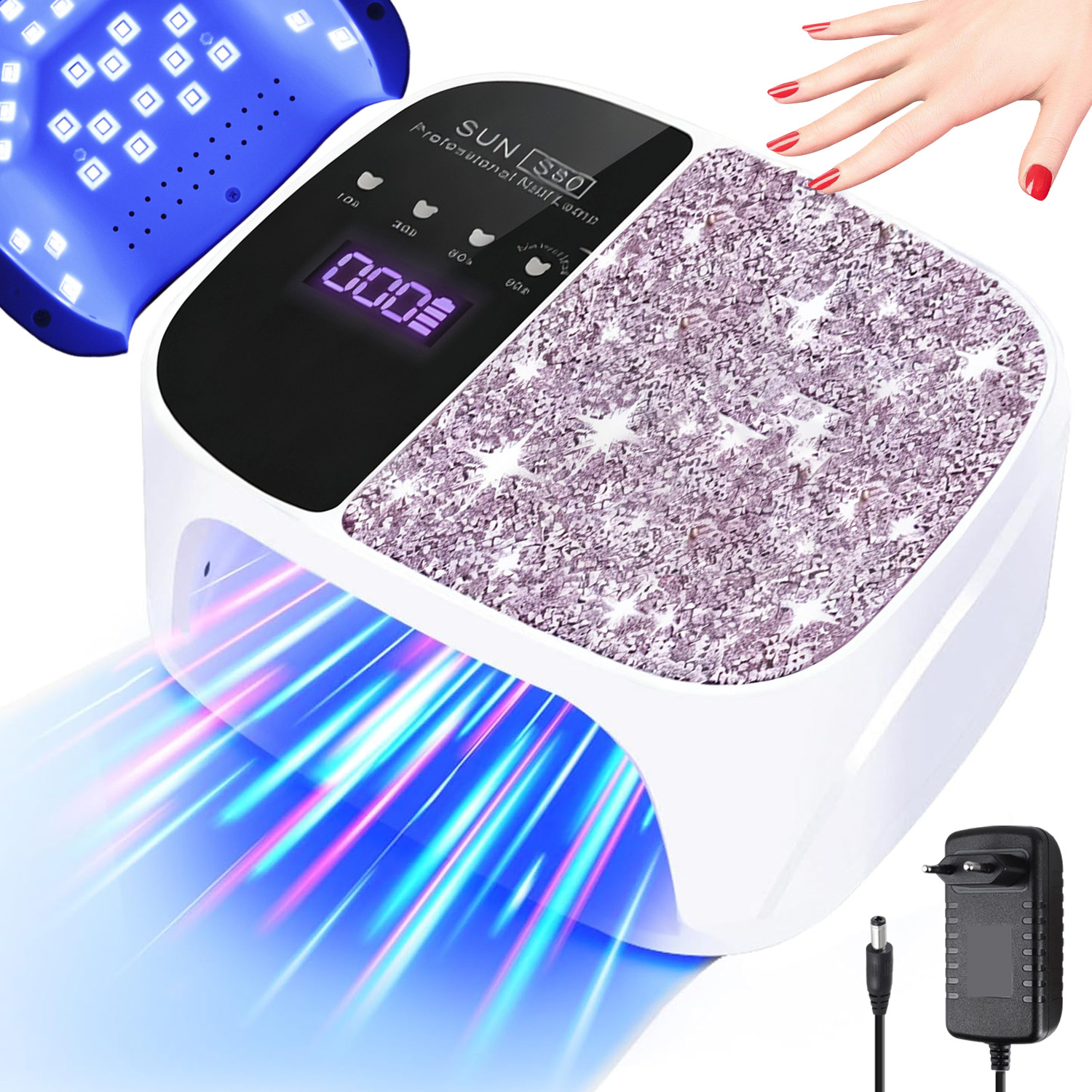 Uv Lampa Přenosná Pro Laserové Nehty S Mykózou Rukou A Nohou 905 NM/470 Nm