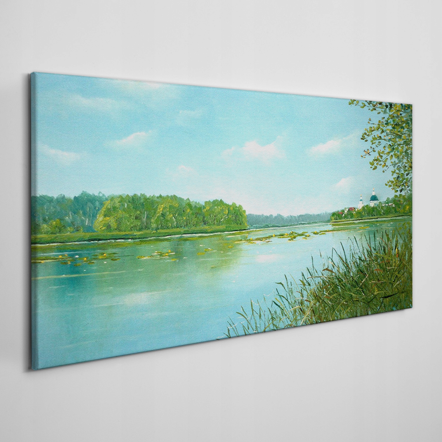 

Obraz na płótnie Jezioro las przyroda 120x60 cm