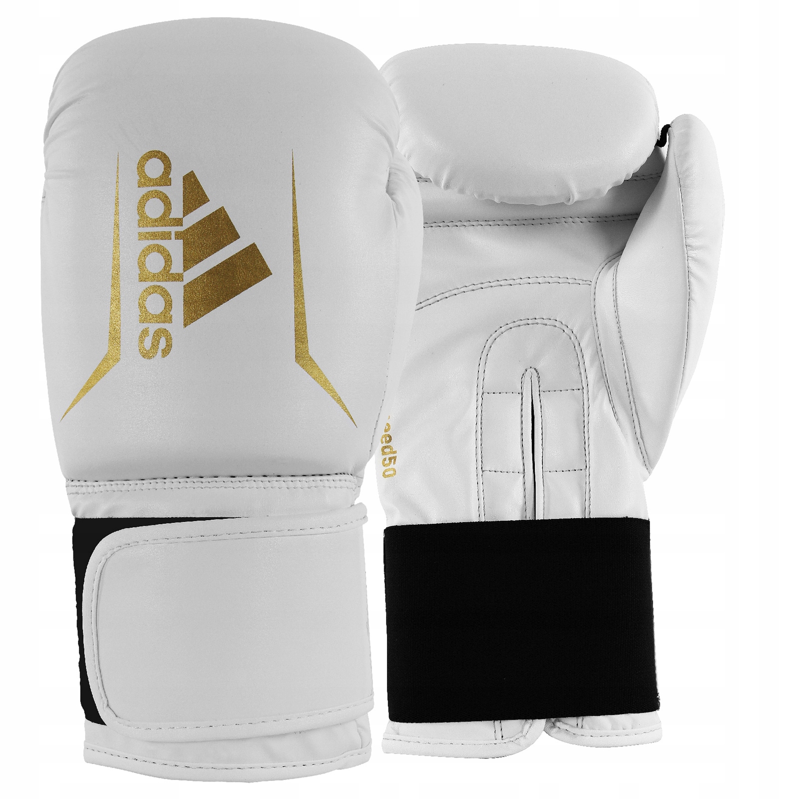 Boxerské rukavice Adidas Speed 50 Bílá/Zlatá 12 oz