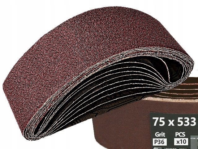 

Pas Bezkońcowy Taśma 75x533 Papier Ścierny P36 x10