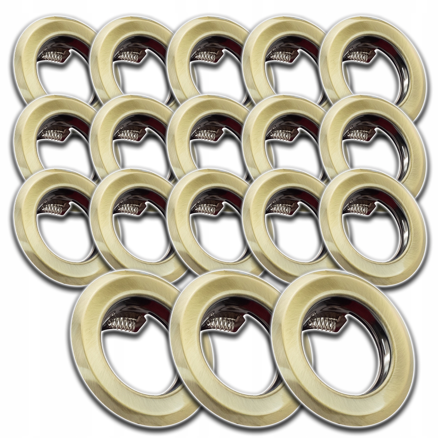 18 x Hliníkové Stropní Svítidlo Podomítkové Očko Na Strop Mosaz