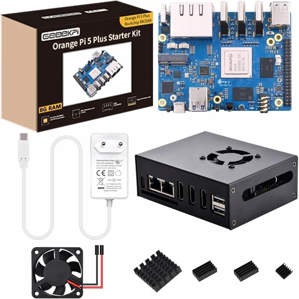 GeeekPi Orange Pi 5 Plus 8 GB LPDDR4/4 x Rockchip RK3588 8-rdzeniowy G1243