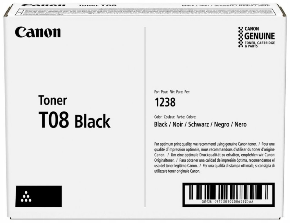 Canon originální toner T08 černý výtěžnost 11 000 stran