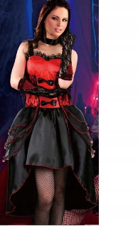 Kostým pro dospělé Tanečnice Can-Cana Šaty vel S Výprodejem