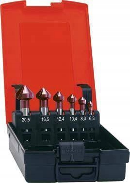 Sada kuželových záhlubníků TiAlN, tvar C, 90°, 6,3-20,5 mm Format