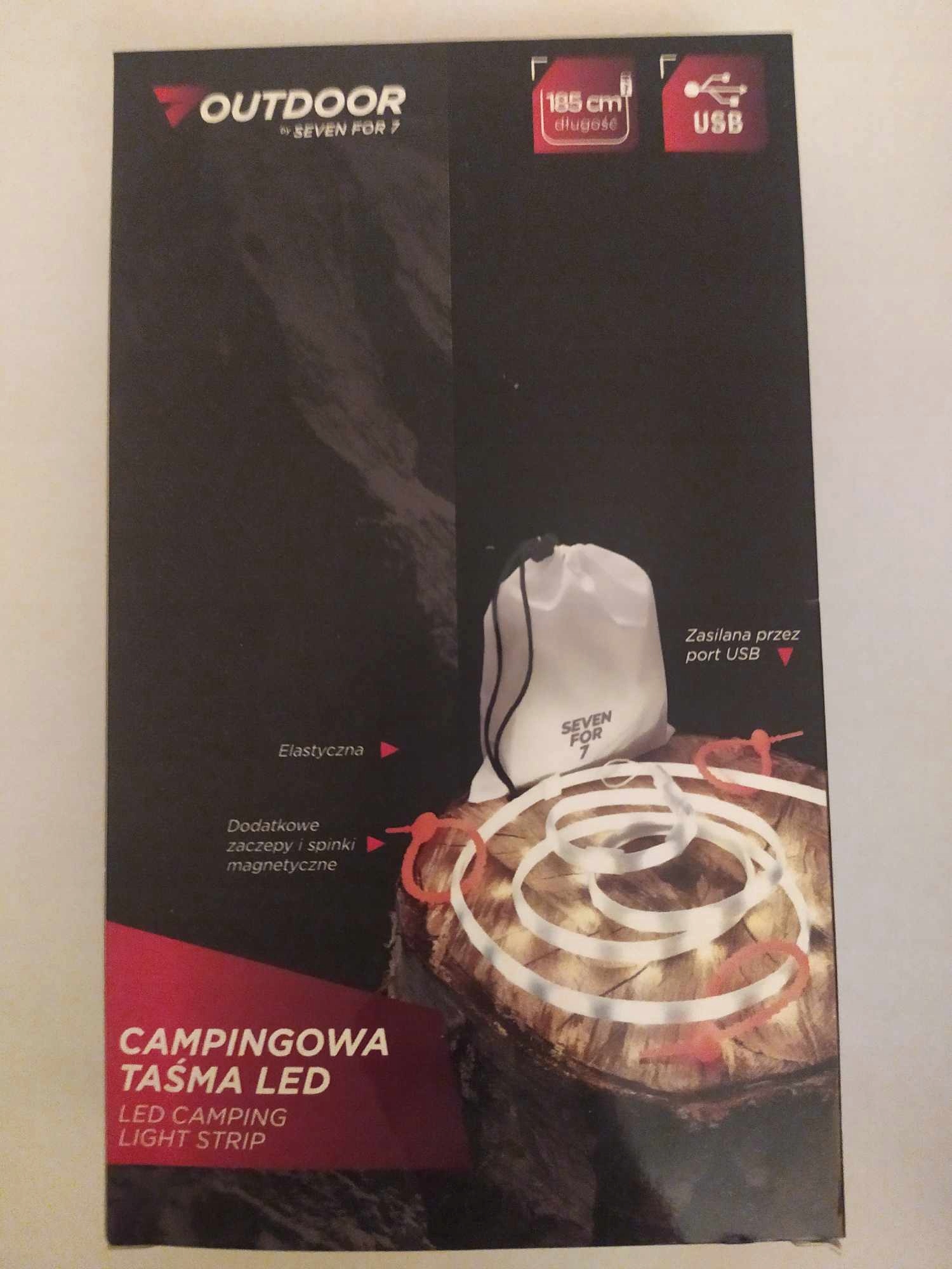 Taśma LED USB elastyczna 185cm Campingowa Marka inna