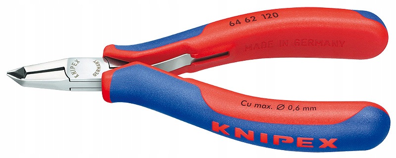 čelní úhlové štípací kleště pro elektroniku 120 mm Knipex [64 62 120]