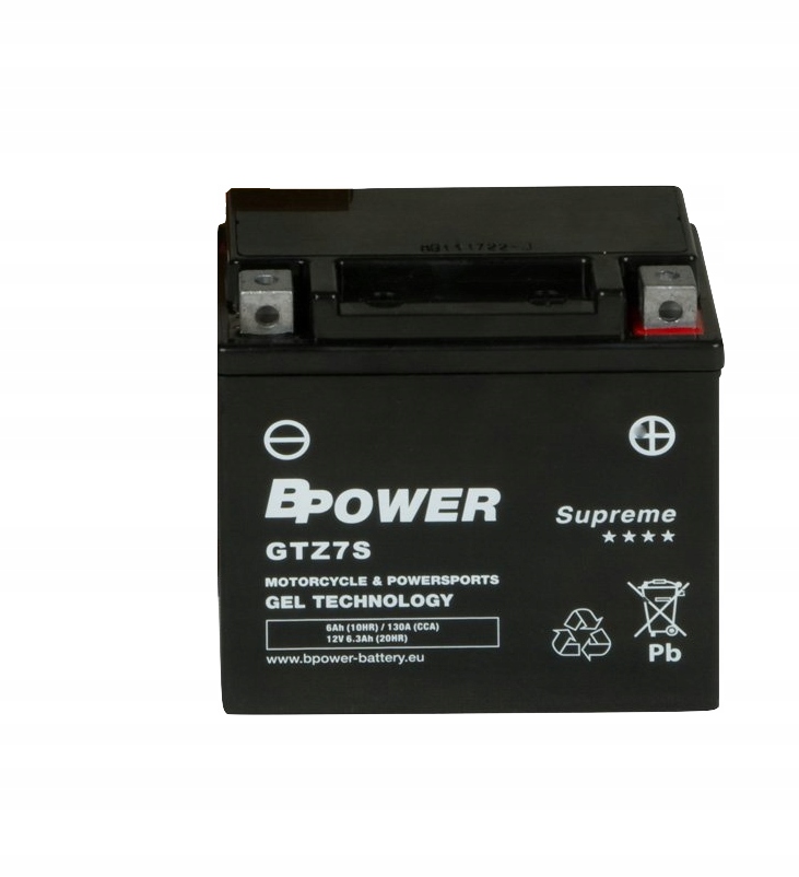 

Akumulator Żel Bpower GTZ7S 6,3Ah 130A YTZ7S Gel